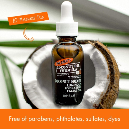 Coconut Monoi Luminous Hydration Facial Oil by Palmers for Unisex - 1 oz Oil