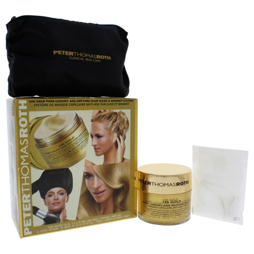 24K Gold Pure Luxury Age-Defying Hair Mask and Bonnet System by Peter Thomas Roth for Unisex - 1 Pc K