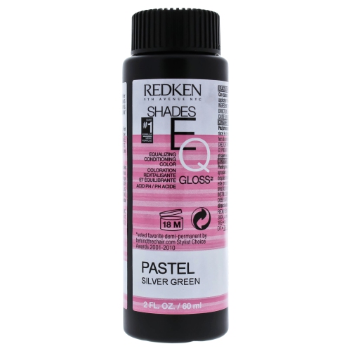 Shades EQ Color Gloss - Pastel Silver Green by Redken for Unisex - 2 oz Hair Color