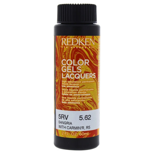 Color Gels Lacquers Haircolor - 5RV Sangria by Redken for Unisex - 2 oz Hair Color