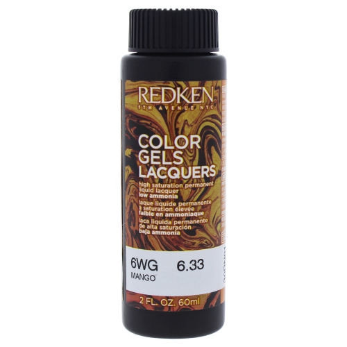 Color Gels Lacquers Haircolor - 6WG Mango by Redken for Unisex - 2 oz Hair Color