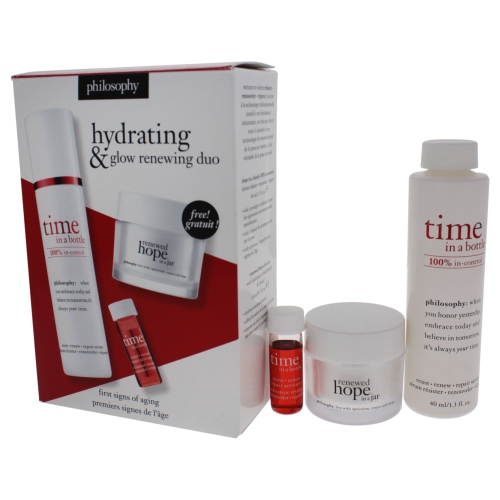 Hydrating & Glow Renewing by Philosophy for Unisex - 3 Pc Set