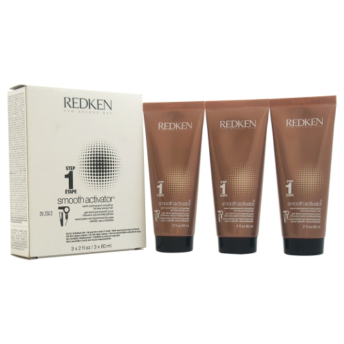 Step 1 Smooth Activator For Dry/Unruly Hair by Redken for Unisex - 3 Pc Kit 3 x 2 oz Step 1 Smooth A