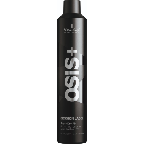 Schwarzkopf Osis+ Session Label Super Dry Fix Hairspray, 500mL