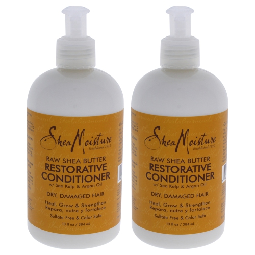 Raw Shea Butter Restorative Conditioner by Shea Moisture for Unisex - 13 oz Conditioner - Pack of 2