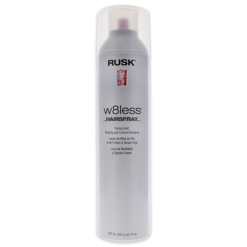W8less Strong Hold Shaping and Control Hair Spray by Rusk for Unisex - 10 oz Hair Spray