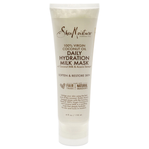 Masque hydratant quotidien au lait de coco 100 % huile de coco vierge par Shea Moisture pour unisexe - masque 4 oz
