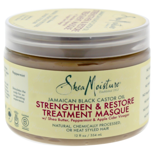 Jamaican Black Castor Oil Strengthen-Grow and Restore Treatment Masque by Shea Moisture for Unisex -