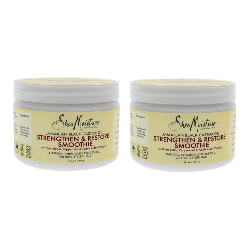 Jamaican Black Castor Oil Strengthen and Restore Smoothie Cream by Shea Moisture for Unisex - 12 oz