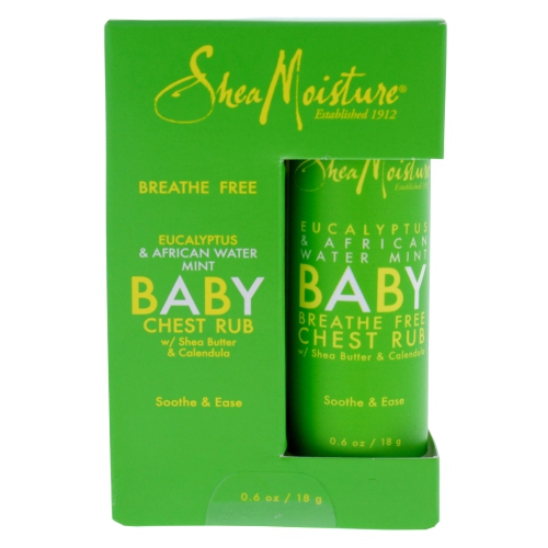 Eucalyptus and African Water Mint Baby Chest Rub by Shea Moisture for Unisex - 0.6 oz Ointment