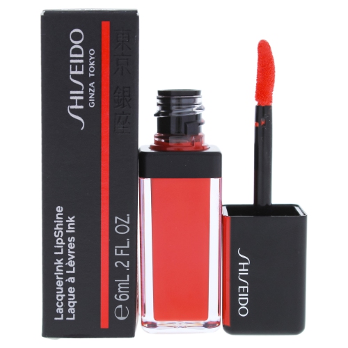 LacquerInk LipShine - 305 Red Flicker by Shiseido for Unisex - 0.20 oz Lip Gloss