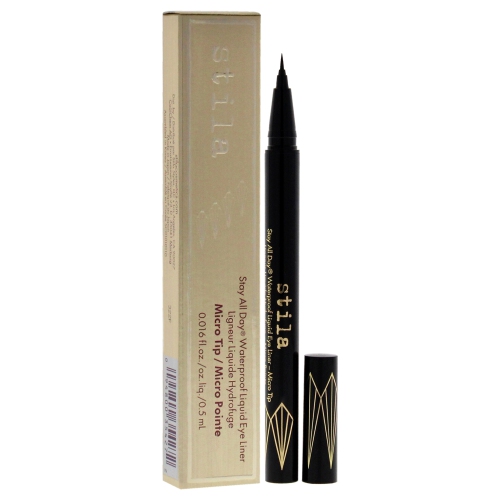 Stay All Day Waterproof Liquid Eye Liner Micro Tip - Intense Black by Stila for Women - 0.016 oz Eyeliner
