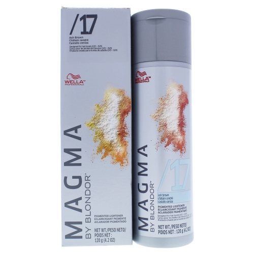 Magma by Blondor Pigmented Lightener - 17 Ash Brown by Wella for Unisex - 4.2 oz Hair Color