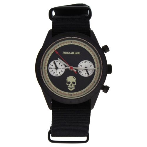 ZVM108 Black Nylon Strap Watch by Zadig and Voltaire for Unisex - 1 Pc Watch