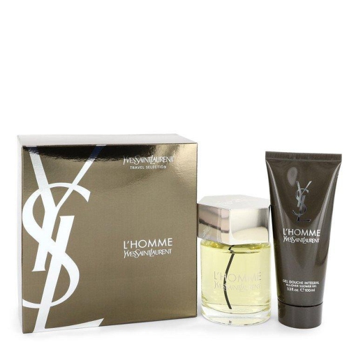 LHomme by Yves Saint Laurent for Men - 2 Pc Gift Set 3.3oz EDT Spray, 3.3oz All Over Shower Gel