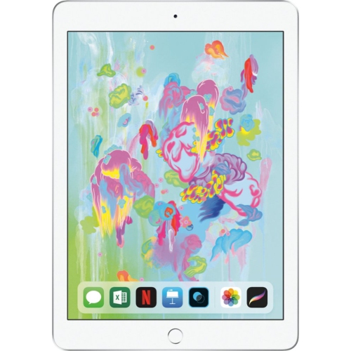 Apple iPad 9.7" screen 128GB - WiFi + Cellular (6th Gen. 2018 - A1954) Silver - Certified Refurbished by APPLE - Refurbished condition - CA$252.99