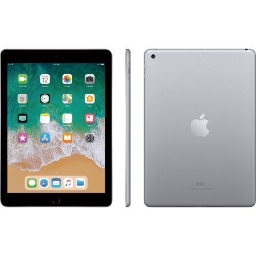 Refurbished - Apple iPad 9.7" 128GB with Wi-Fi & Cellular (5th Generation) - Space Gray
