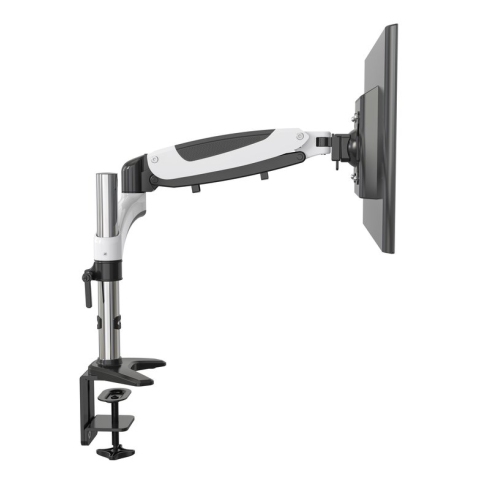 Amer Mounts - Heavy Duty Gas Spring Single Monitor Mount Articulating Arm Up to 15kg and 65" Monitor LCD Display - HYDRA1HD