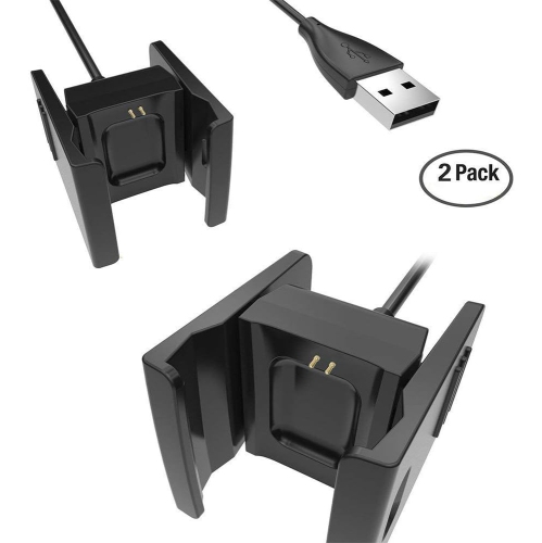 Chargers USB Charging Cables for Fitbit Charge 2 Wireless Activity, 2 Pack Replacement Smart-Watch Charging Cables
