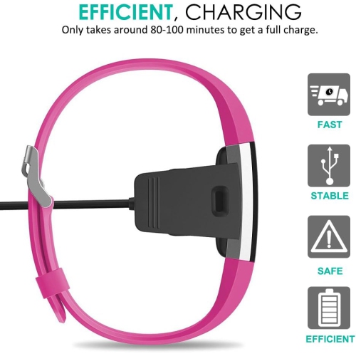 Chargers USB Charging Cables for Fitbit Charge 2 Wireless Activity, 2 Pack Replacement Smart-Watch Charging Cables