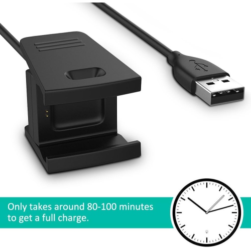 Chargers USB Charging Cables for Fitbit Charge 2 Wireless Activity, 2 Pack Replacement Smart-Watch Charging Cables