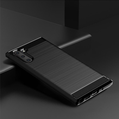 PANDACO Black Brushed Metal Case for Samsung Galaxy Note 10