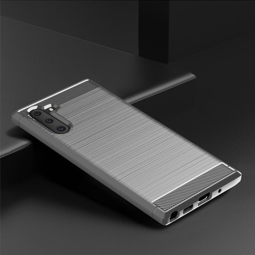 PANDACO Grey Brushed Metal Case for Samsung Galaxy Note 10