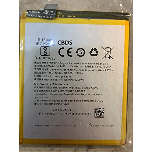 (CBDS) 3210mAh, 12.35 Wh Replacement Battery - Compatible with OnePlus 5 OnePlus 5T One Plus 5 One Plus 5T 1+5 1+5T BLP6