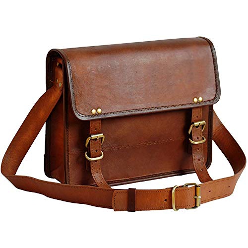leather messenger computer bag