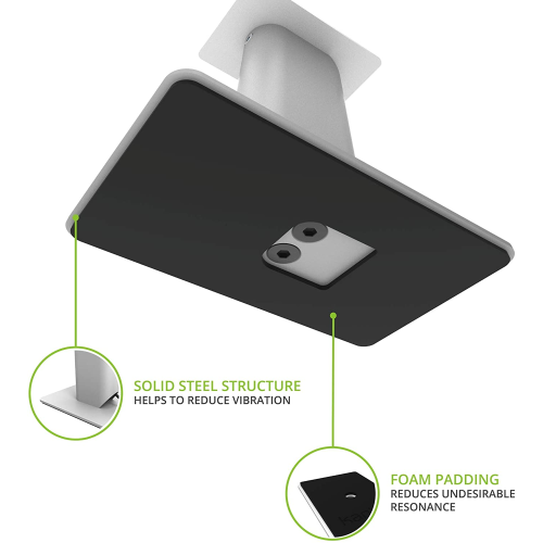 Kanto SP9W 9 Inch Universal Desktop Speaker Stand, White