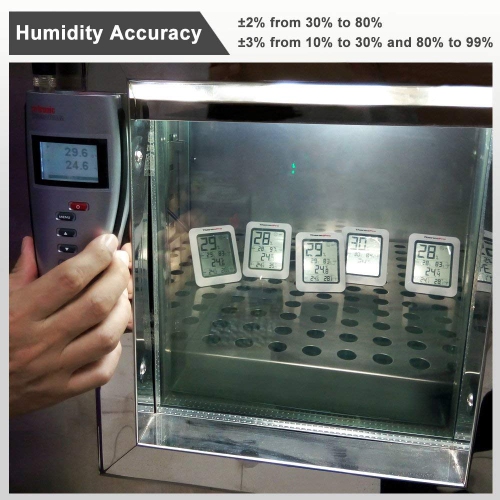 Thermomètre numérique d’intérieur à hygromètre TP50 avec indicateur de température et d’humidité