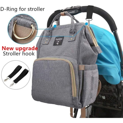 Diaper Bag Multi-Function Waterproof Travel Backpack Nappy Bag for Baby Care with Insulated Pockets Best Gift for Mom&Dad