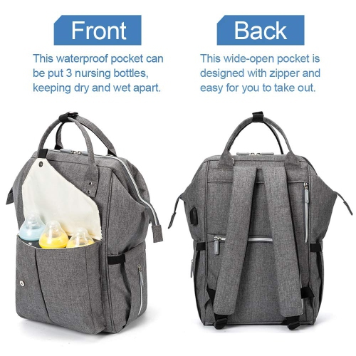 Sac à dos à couches sac à dos de voyage multifonction étanche petit sac à couches pour maman et papa