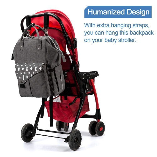 Sac à dos à couches sac à dos de voyage multifonction étanche petit sac à couches pour maman et papa