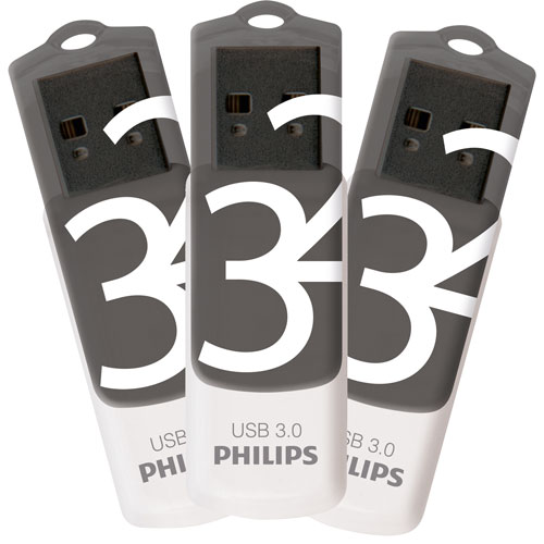 Philips Vivid 32GB USB 3.0 Flash Drive - 3 Pack - Only at Best Buy