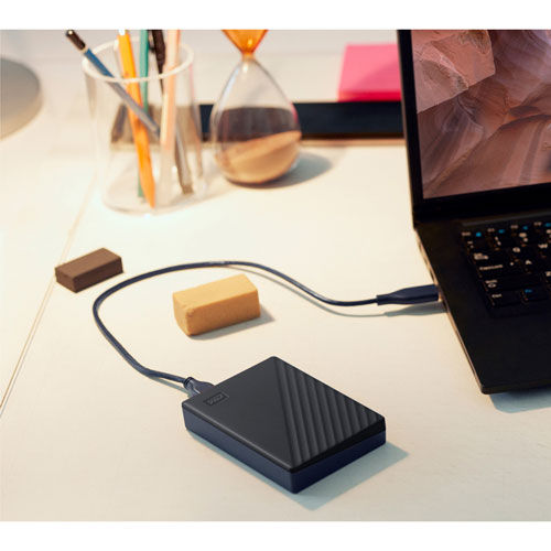 Disque dur externe portatif USB My Passport de 2 To de WD - Noir