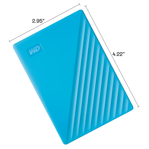 Disque dur externe portatif USB My Passport de 4 To de WD - Bleu