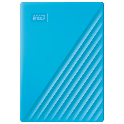 WD My Passport 2TB USB Portable External Hard Drive - Blue
