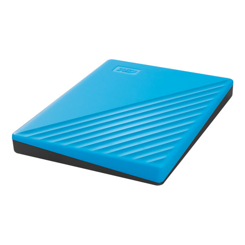 Disque dur externe portatif USB My Passport de 2 To de WD - Bleu