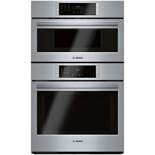 Bosch 30" Self-Clean True Convection Electric Combination Wall Oven - Stainless Steel