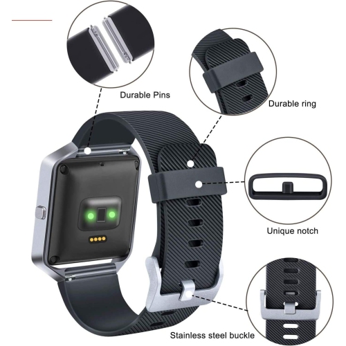 navor Replacement Bands Compatible for Fitbit Blaze Band, Classic Accessory Sport Band Strap for Fitbit Blaze Smart Watch