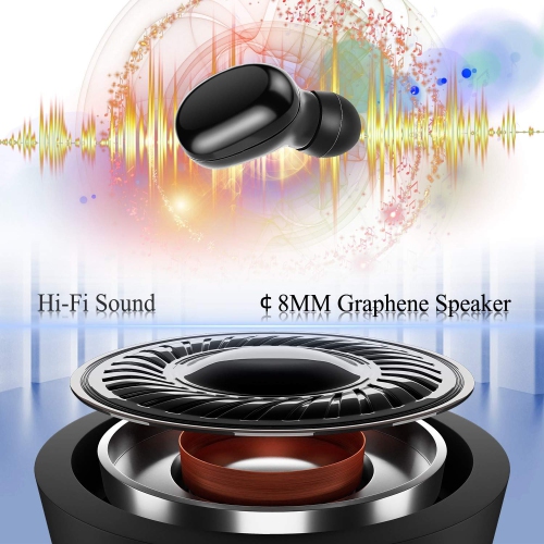 Wireless Earbuds, Bluetooth Earbuds, 3D Stereo, Extra Bass, 100+ Hrs Play Time with 2600 mAh Charging Box