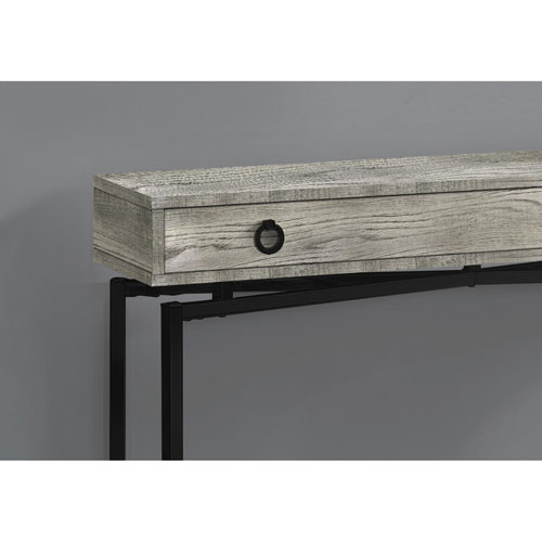 Monarch Contemporary Rectangular Console Table - Grey