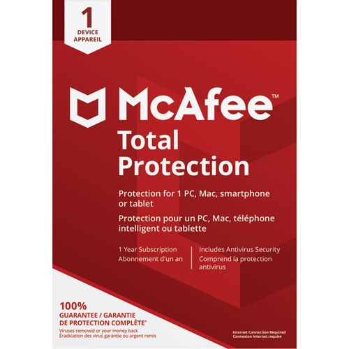 McAfee Total Protection - 1 Device - 1 Year