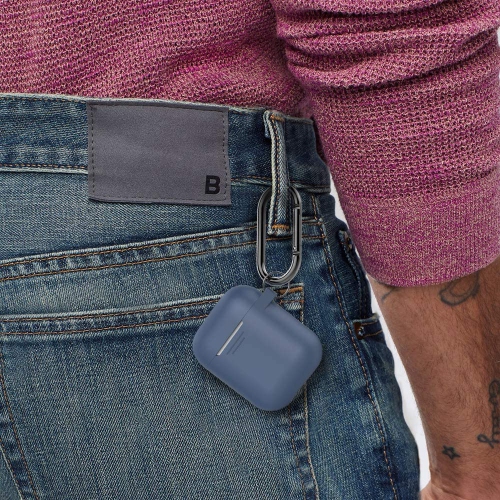 Upgrade AirPods Case Protective Cover Skin [Front LED Visible] Silicone Compatible with Apple AirPods 2 & 1