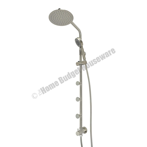 Blue Ocean 40.5” Stainless Steel Retro-Fit Rain Shower System with Shower Head and Adjustable Slide Bar