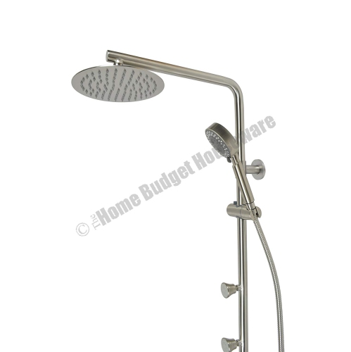 Blue Ocean 40.5” Stainless Steel Retro-Fit Rain Shower System with Shower Head and Adjustable Slide Bar