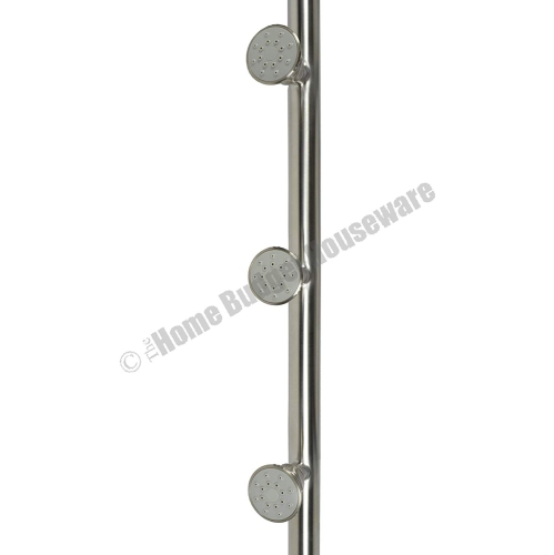 Blue Ocean 40.5” Stainless Steel Retro-Fit Rain Shower System with Shower Head and Adjustable Slide Bar