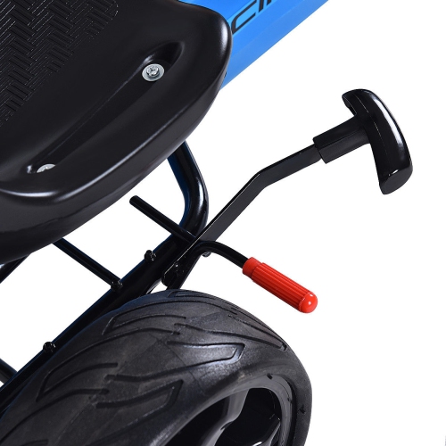 Costway Go Kart Kids Ride On Car Pedal Powered 4 Wheel Racer Stealth Outdoor Toy