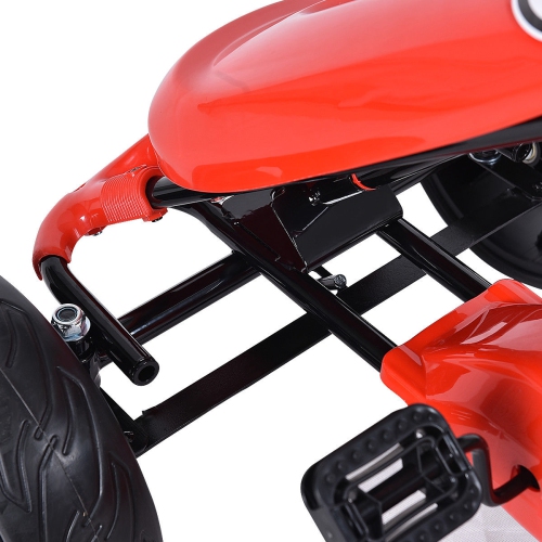 Costway Go Kart Kids Ride On Car Pedal Powered 4 Wheel Racer Stealth Outdoor Toy